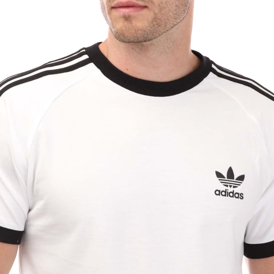 T-shirt Originals 3 bandes California adidas Originals Pour Homme en Blanc Noir - Image 3