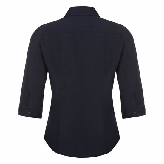 Russell Collection - Bluse mit Dreiviertel-Ärmeln - Damen (Marineblau) - Image 2