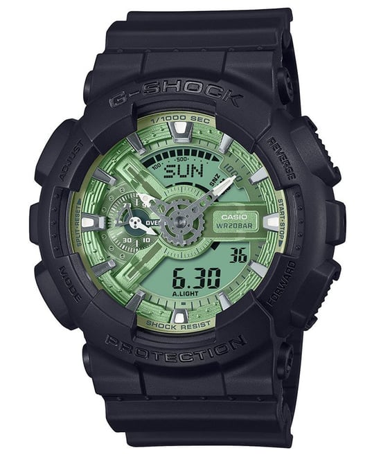 Casio G-Shock Herren Schwarz Uhr GA-110CD-1A3ER - Image 1