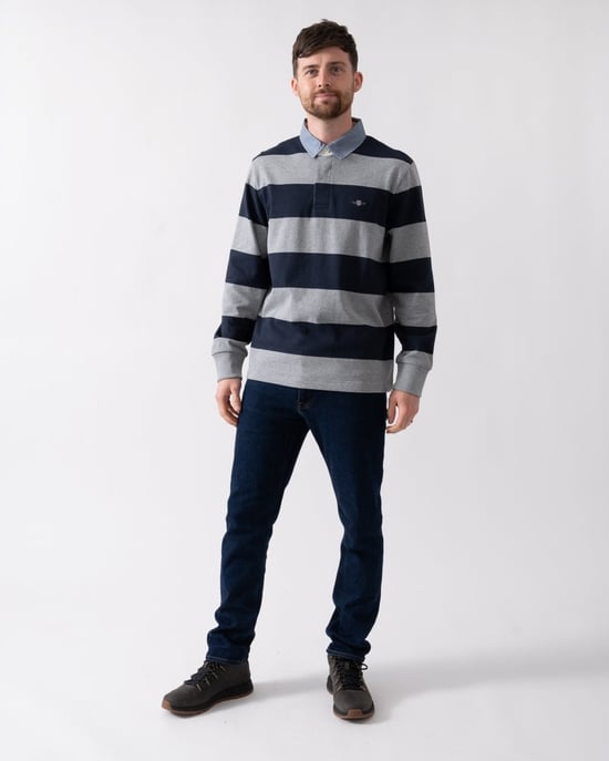 GANT Mens Regular Fit Chambray Stripe Heavy Rugger - Image 3