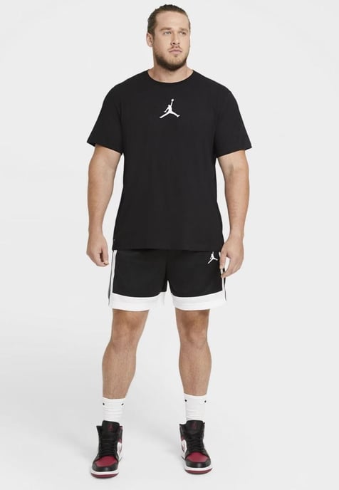 Nike Air Jordan Jumpman Herren-T-Shirt mit Rundhalsausschnitt in Schwarz - Image 4