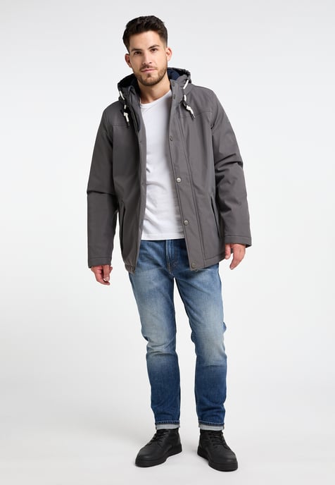 ICEBOUND Wattierte Winterjacke Herren Steingrau - Image 4