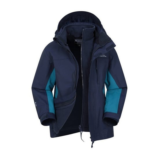 Mountain Warehouse Childrens/Kids Cannonball 3 in 1 Wasserdichte Jacke (Blau) - Image 5
