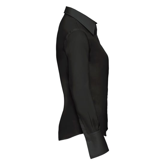 Russell Collection - "Ultimate" Hemd Bügelfrei für Damen Langärmlig (Schwarz) - Image 3