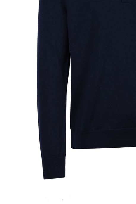 Polo Manches Longues Classic Fred Perry Pour Homme en Bleu Marine - Image 4