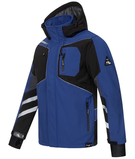Rock Creek Softshelljacke Royalblau - Image 3