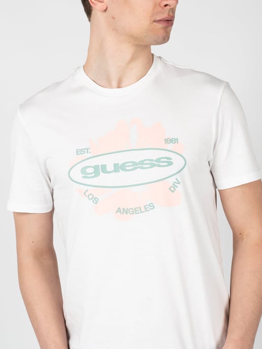 Guess T-Shirt LA Logo Herren weiß - Image 5