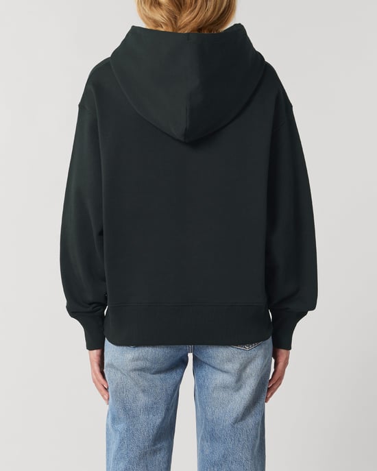Karma Unisex Relaxed Hoodie in Black