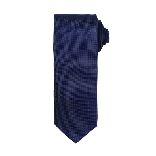Premier Mens Micro Waffle Formal Work Krawatte (Marine) - Image 1