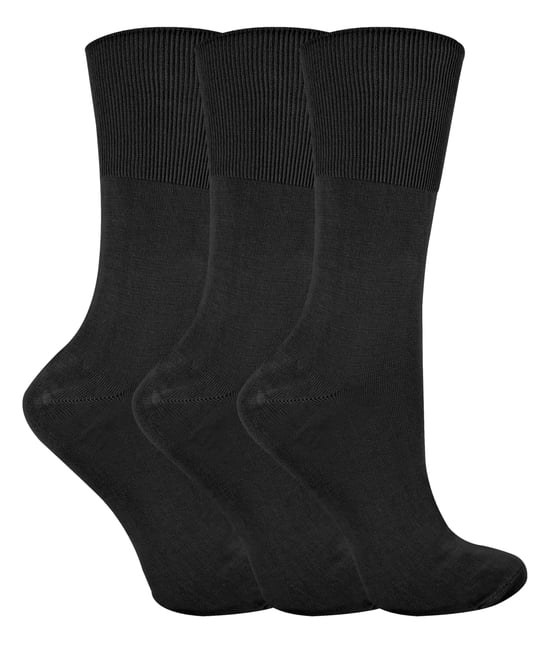 3 Paar Damen Anti Geruch Lose breite Top nicht elastische Bambus Socken - Image 1