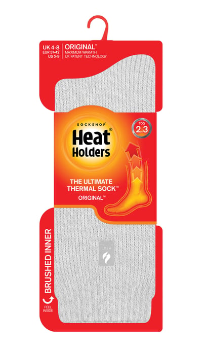 Wärmehalter - Damen Thermosocken für den Winter | Outdoor & Indoor Socken | Kuschelig & Flauschig | Geschenke für Frauen - Silbergrau (Wien) - Image 2