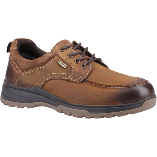 Hush Puppies Percy Leder Herren Tan Schnürschuhe - Image 1