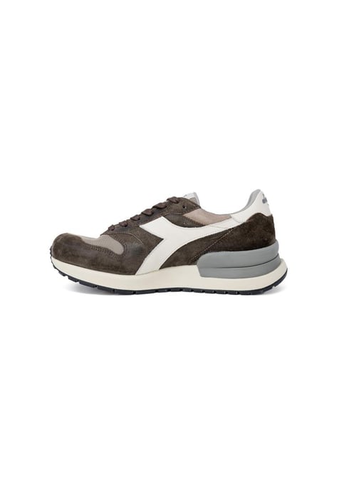 Diadora Heritage Men's Lace-Up Leather Sneakers in Brown