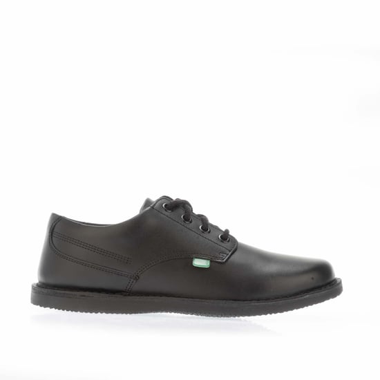 Boy's Kickers Junior Kopi Derby Shoes in Black