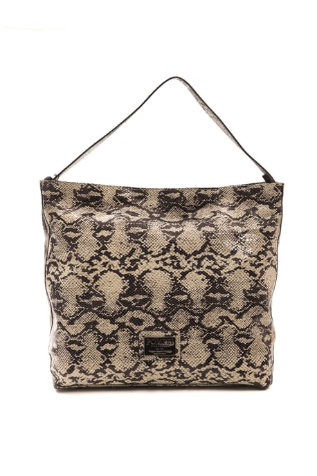 Pompei Donatella Grey Leather épaule pour femmes - Image 1