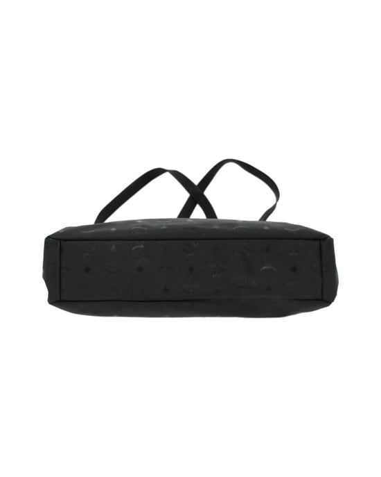 MCM Vicetos Logogram Schultertasche PVC-Leder Schwarz Auth ti758 - Image 3