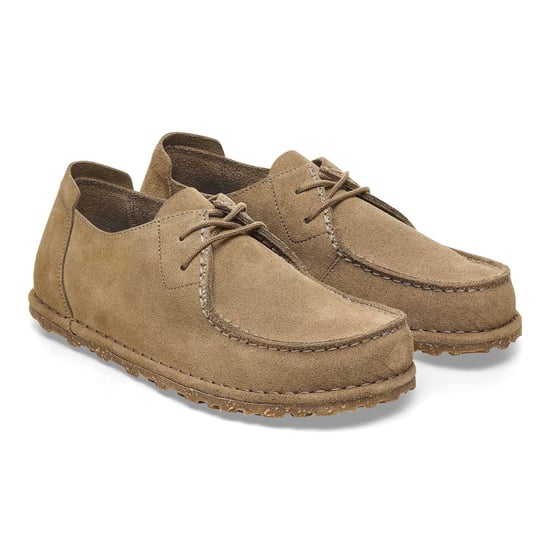Birkenstock Utti Suede Herren Schnürschuhe Taupe - Image 1