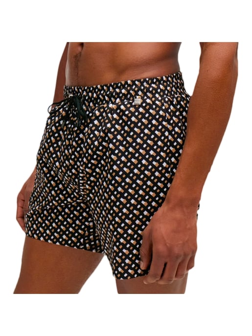 Boss Herren Badehose Microprint - Image 1