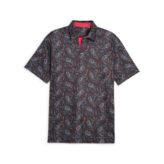 PUMA Mens CLOUDSPUN Golf Paisley Polo Shirt
