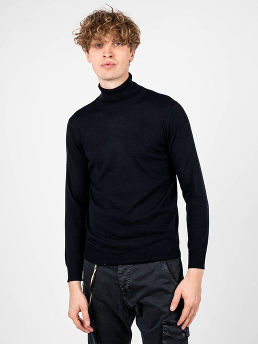 Xagon Man Pullover Turtleneck Herren dunkelblau - Image 3
