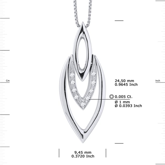 DIADEMA - Necklace with Diamonds - White Gold