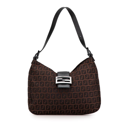 Vintage Fendi Zucchino Canvas Umh�ngetasche Braun - Image 1