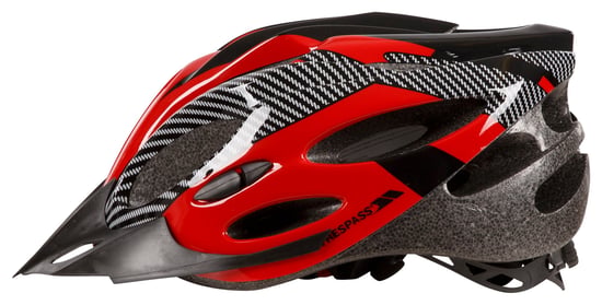 Trespass Adults Unisex Crankster Cycling Helmet (Red X)