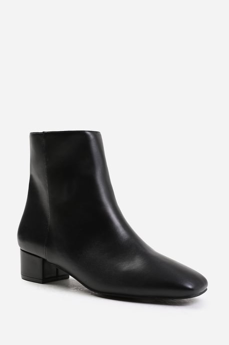 Wheres That From Womens 'Odetta' Low Block Heel Ankle Boot With Side Zip