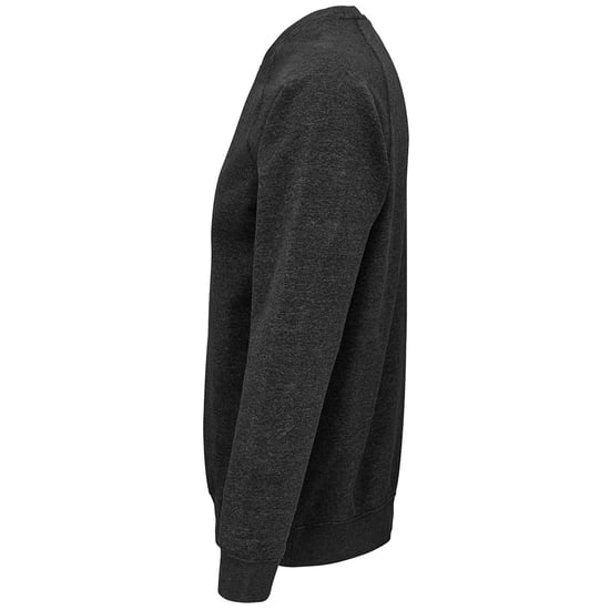 SOLS Unisex Erwachsene Space Organic Raglan Sweatshirt (Charcoal Marl) - Image 3