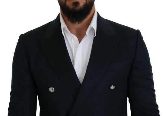 Dolce & Gabbana Herren Blauer Doppelreihiger Anzugblazer - Image 4