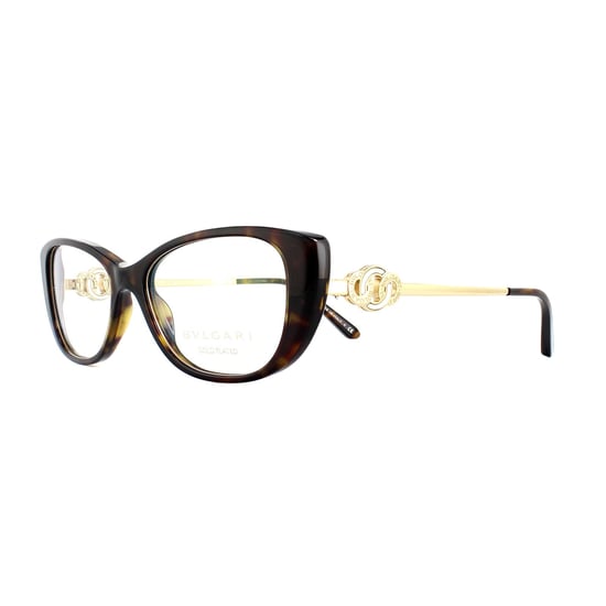 Bvlgari Oval Havana Womens Glasses Frames