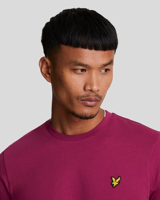 Lyle & Scott Plain T-Shirt Burgundy