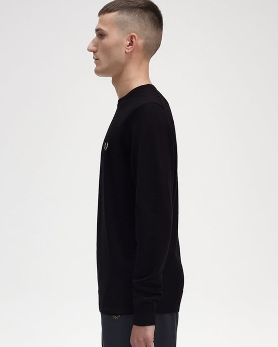 Fred Perry Mens Classic Crew Neck Jumper