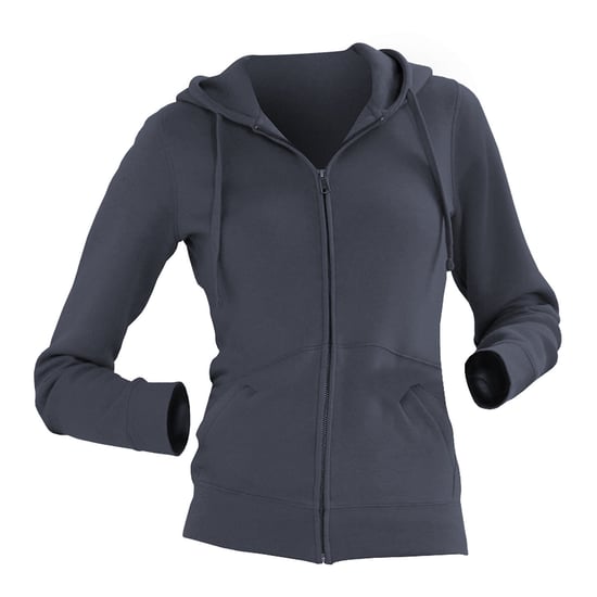 Russell Ladies Premium Authentic Zipped Hoodie (3-Lagen-Gewebe) (Convoy Grey) - Image 2