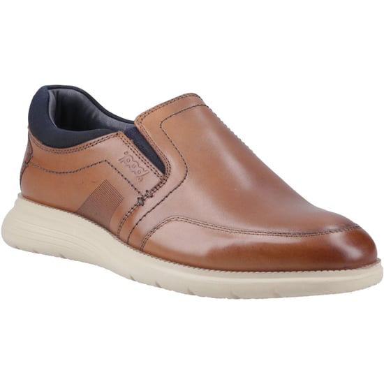 Pod Holden Leder/Textil Herren Turnschuhe Cognac - Image 1