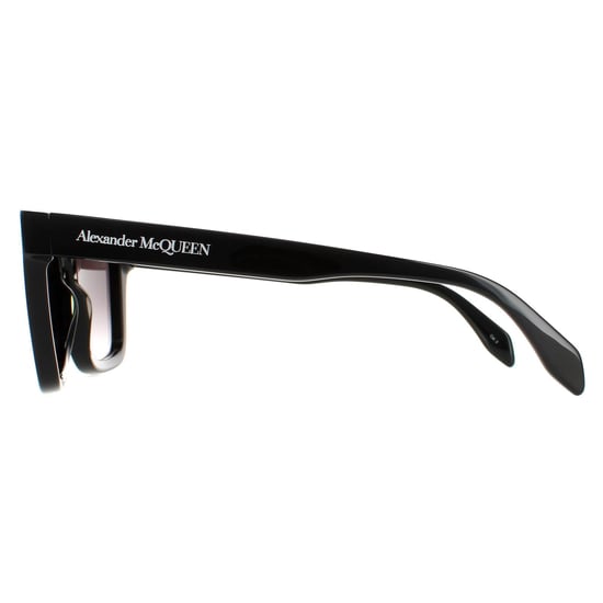 Alexander McQueen Square Mens Shiny Black Grey Gradient AM0301S