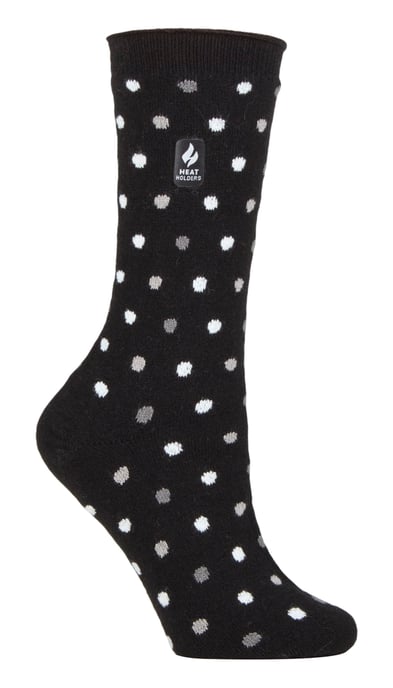 Heat Holders Damen Ultra Lite Thermal Brushed Inner Yarn Design Socken Schwarz/Tonal (Nicosia) - Image 1