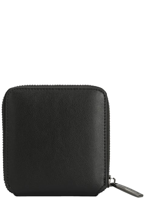 Smooth Leather Square Zip Purse