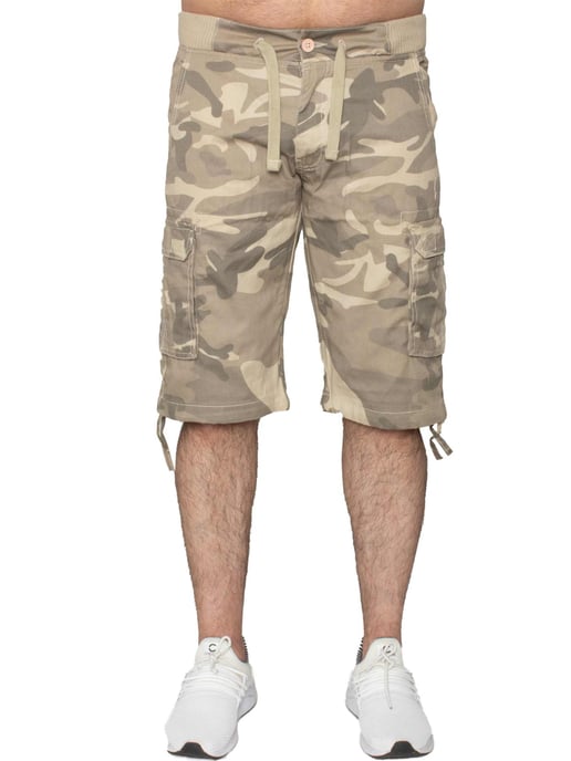Enzo | Herren Cargo Combat Camo Shorts - Image 1