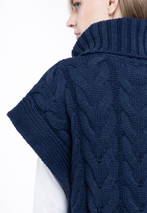 Dreimaster Strickweste Damen MARINE - Image 5