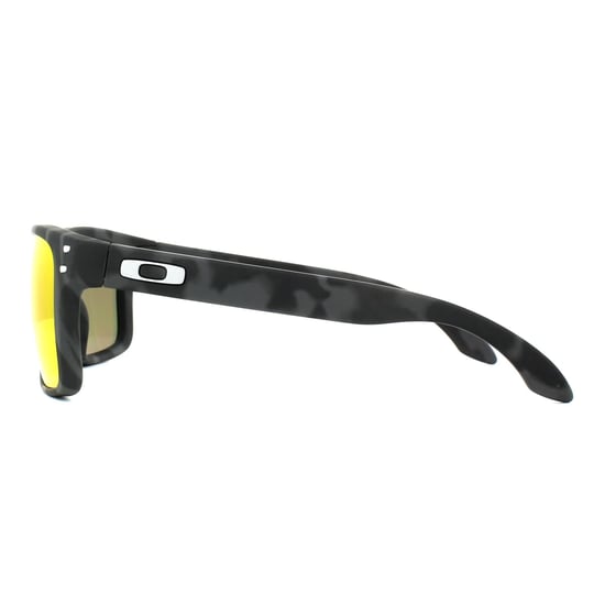 Oakley Rectangle Mens Black Camo Prizm Ruby Sunglasses