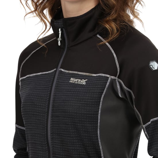 Regatta - "Yare V" Softshelljacke für Damen (Schwarz/Mittelgrau) - Image 5