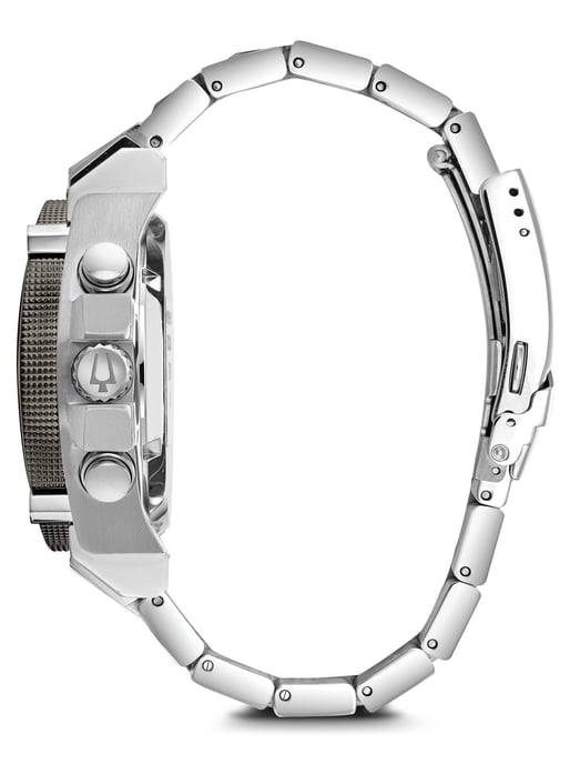 Bulova Precisionist / Champlain Herren Silber Uhr 98B316 - Image 2