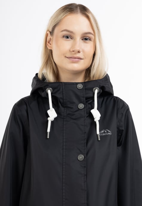 ICEBOUND Regenjacke mit Innenprint Damen Schwarz - Image 3