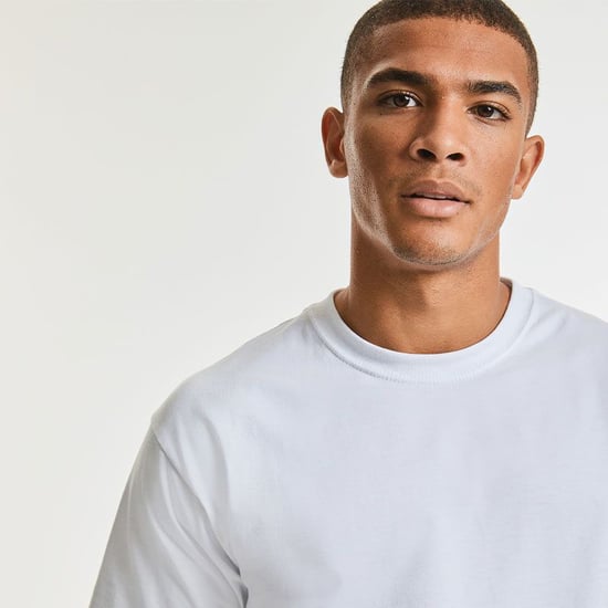 Russell Europe Mens Classic Heavyweight Ringspun Short Sleeve T-Shirt (Weiß) - Image 3