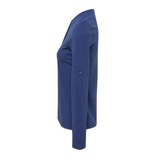 Premier Womens/Ladies Long John Plain Roll Sleeve T-Shirt (Indigo Denim)