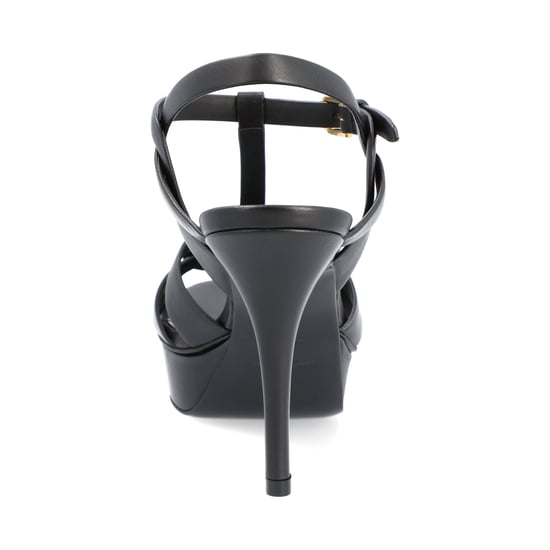 Saint Laurent Tribute Plattform-Sandalen Schwarz - Image 3
