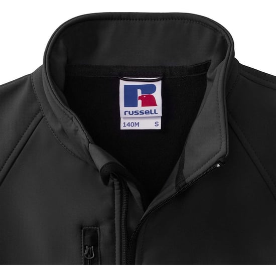 Russell Herren Soft-Shell-Weste, 3-lagig (Schwarz) - Image 2