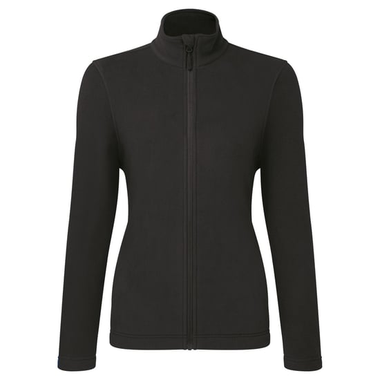Premier Womens/Ladies Recyclight Full Zip Fleece Jacket (Black)