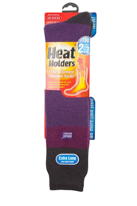 Extra lange kniehohe Ski-Thermo-Skisocken für Damen, 2,3 TOG - Image 2
